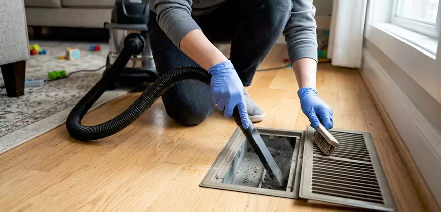 Ducted Heating Filter Cleaning in Richardson